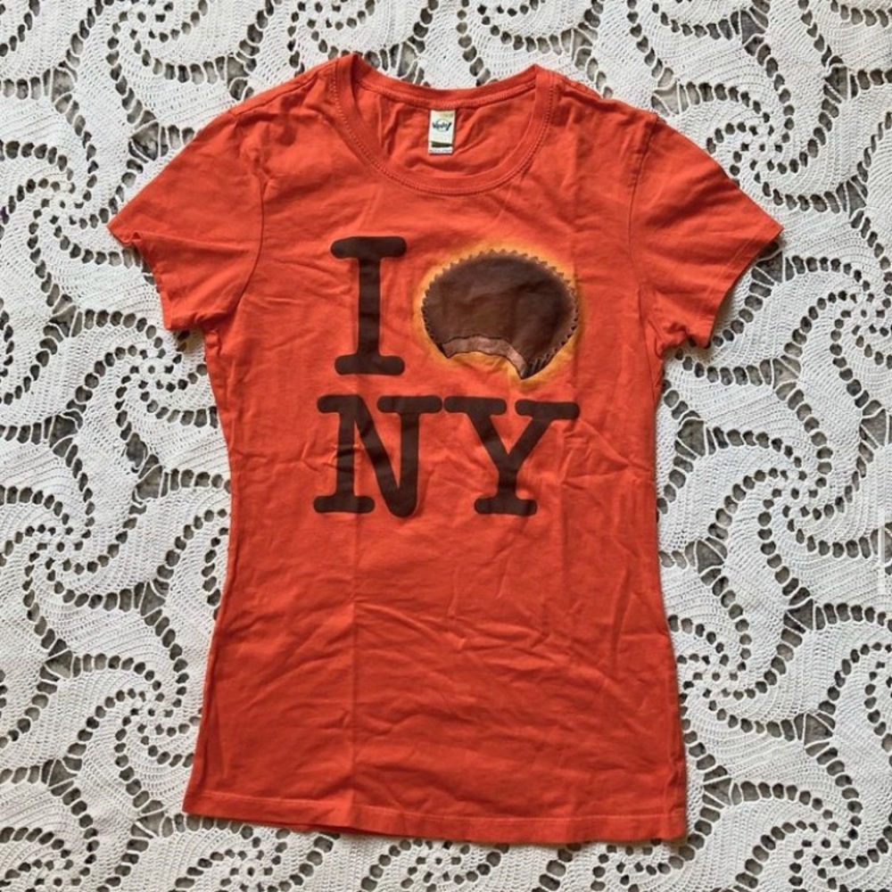 i love New York Reese’s peanut butter cup novelty shirt